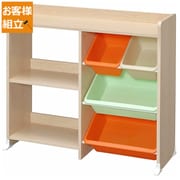 HTHR-34 キャロット [本棚付きトイハウスラック]