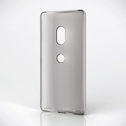 PM-XZ3SC2BK [Xperia XZ3 シリコンケース 透明 ブラック]