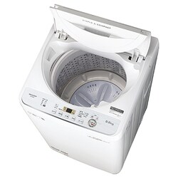 送料設置無料　SHARP 電気洗濯機 ES-GE5C-W Amazon.co.jp: シャープ SHARP 全自動洗濯機 幅56.5cm(ボディ幅