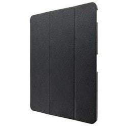 iPad Pro 2018 12.9inch 背面クリアフラップケース Clear Note ブラック LP-IPPLLCBK