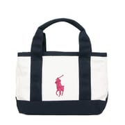 RA100117 Small Tote White/Navy/Baja Pink Polo Ralph Lauren [トートバッグ 並行輸入品]