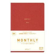 ミニマルダイアリー B6 月間 赤 27747006