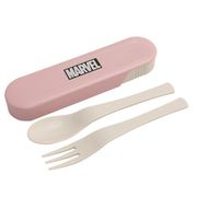 キャラクターグッズ マーベル スプーンフォークセット BOXロゴ PK