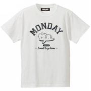 からめる Tシャツ MONDAY ホワイト XL [キャラクターグッズ]