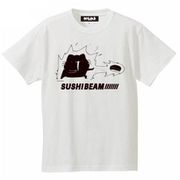 からめる Tシャツ SUSHI BEAM ホワイト L [キャラクターグッズ]
