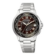 クロスシー エコ・ドライブ電波時計 Stainless Steel Line Happy Flightシリーズ ショコラケーキ ペアモデル メンズ CB1020-71X
