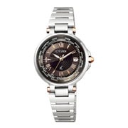 クロスシー エコ・ドライブ電波時計 Stainless Steel Line Happy Flightシリーズ ショコラケーキ ペアモデル レディース EC1010-90X