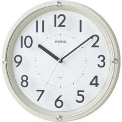 MAG インテリア時計 ホワイト/ゴールド Amazon.co.jp: MAG(マグ) 掛け時計 壁掛け時計 アナログ 無線LAN