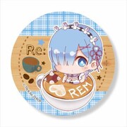 ラテアート缶バッチ Re：ゼロから始める異世界生活 レム [キャラクターグッズ]