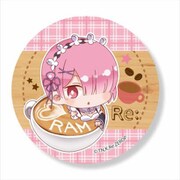 ラテアート缶バッチ Re：ゼロから始める異世界生活 ラム [キャラクターグッズ]
