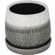 GLAZED POT ROUND GREENISH GRAY L K655-851LGG