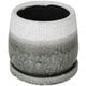 GLAZED POT ROUND GREENISH GRAY M K655-851MGG