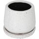 GLAZED POT ROUND WHITE S K655-851SWT