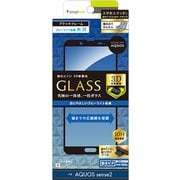 TR-AQS2-GM3-BCCCBK [AQUOS sense2 立体成型シームレス ブルーライト低減ガラス 液晶保護フィルム ブラック]
