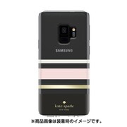 kate spade new york Protective Hardshell Case for Samsung S9 - Charlotte Stripe Black/Cream/Blush/Gold Foil KSSA-041-CSBC