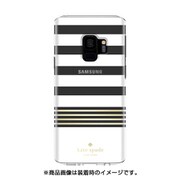 kate spade new york Protective Hardshell Case for Samsung S9 - Stripe 2 White/Gold Foil/Clear KSSA-041-STPWG