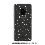 kate spade new york Protective Hardshell Case for Samsung S9 - Scatter Dot Gold/Clear with Stones KSSA-041-SDGLD