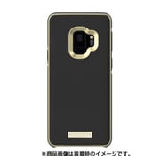 kate spade new york Wrap Case for Samsung S9 - Saffiano Black/Gold Logo Plate KSSA-045-SBLK