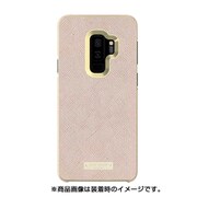 kate spade new york Wrap Case for Samsung S9+ - Saffiano Rose Gold/Gold Logo Plate KSSA-046-SRG