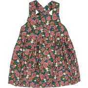 ピナフォーエプロン ティールフローラル 12-24M 25018100