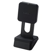 Qi規格対応ワイヤレス充電器 5W コイル可動式 スタンドタイプ ブラック W-QS03BK