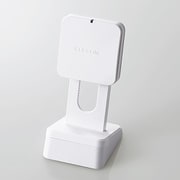 Qi規格対応ワイヤレス充電器 5W コイル可動式 スタンドタイプ ホワイト W-QS03WH