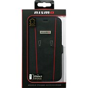 NM-PX-B3 BK [日産 nismo公式 iPhone XS/X 本革手帳型 ケース BK]