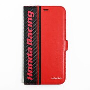 HR-PXB1 RD [Honda公式 iPhone XS/X 本革/PU手帳型ケース レッド]