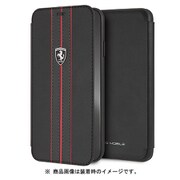 Ferrari公式ライセンスケース iPhone XS Max PU手帳型ケース ブラック FEURFLBKI65BKR