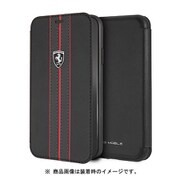 Ferrari公式ライセンスケース iPhone XR PU手帳型ケース ブラック FEURFLBKI61BKR