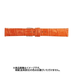FIFKS011OI12 [FIF時計バンド カーフ型押し 管幅12ミリ 美錠幅10ミリ オレンジ レバータイプ]