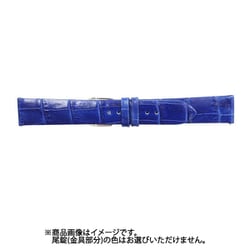 FIFKS011SP18 [FIF時計バンド カーフ型押し 管幅18ミリ 美錠幅16ミリ ブルー レバータイプ]