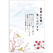 限定 余寒お見舞い 富士と椿 KPC-009
