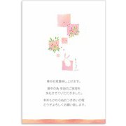 限定 寒中はがき 南天うさぎ KPC-011
