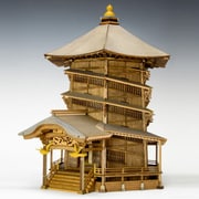 会津さざえ堂 [1/75 木製建築模型]