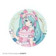 初音ミク BIG缶バッジ 鏡の国Ver. ピンク [キャラクターグッズ]