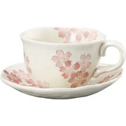 美濃焼 うたげ 珈琲碗皿 桜 141942