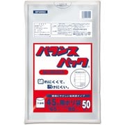 バランスパック ポリ袋 45L 約縦80cm×横65cm×厚さ0.015mm 50枚 半透明 BP4550