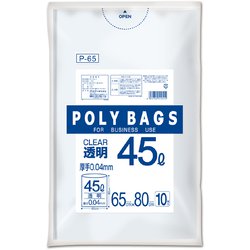 ヨドバシ.com - オルディ P-65 [ポリ袋 ゴミ袋 透明 45L 10枚入] 通販