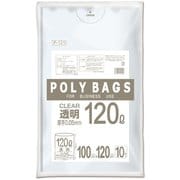 ポリ袋 ゴミ袋 透明 120L 10枚入 P-121
