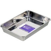 18-8ステンレス製角バット8枚取405×290mm H-7501