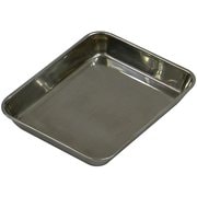 18-8ステンレス製角バット手札型155×125mm H-7508