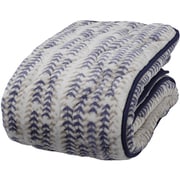 Chic cottage シックコテージ 毛布生地 あたたか 敷きパッド シングル 100×205cm ネイビー 1418-50511