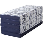 Chic cottage シックコテージ 収納便利 5つ折れ マットレス シングル 100×205cm ネイビー 1418-50537