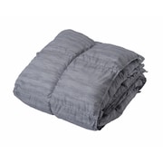 Chic cottage シックコテージ 3枚合わせて使える 軽くてふんわり 羽毛 掛けふとん 0.3㎏ シングル 150×210cm グレー 1449-51019