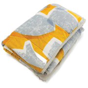 Chic cottage シックコテージ ヒートラップ 毛布生地 あたたか おこた掛けふとん 60×60×60cm イエロー 1470-50561
