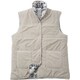 Chic cottage シックコテージ ヒートラップ 毛布生地 あたたか ベスト M～Lサイズ グレー 1479-50513