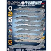 FDS-4813 アメリカ海軍 F-14 トムキャット カラー＆マーキング Part.V [1/48スケール エアクラフト用デカール]