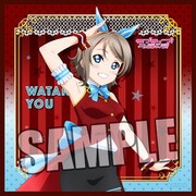 ラブライブ！サンシャイン！！ ミニタオル 渡辺曜 マジシャン [キャラクターグッズ 縦200×横200mm]