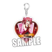 ラブライブ！サンシャイン！！ アクリルキーホルダー 黒澤ルビィ マジシャン [キャラクターグッズ 約縦80×横80×厚さ3mm]